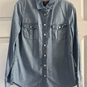 J. Crew Blue Chambray Shirt